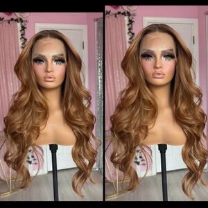 Human Hair Blended Lace Front Wig